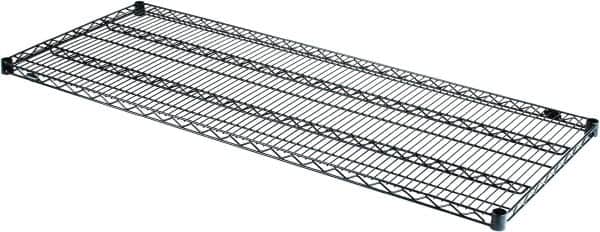 Value Collection - 60" Wide, 1.19" High, Open Shelving Accessory/Component - Black Powder Finish, 24" Deep, Use with NuLine Units - Americas Industrial Supply
