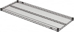 Value Collection - 48" Wide, 1.19" High, Open Shelving Accessory/Component - Black Powder Finish, 18" Deep, Use with NuLine Units - Americas Industrial Supply