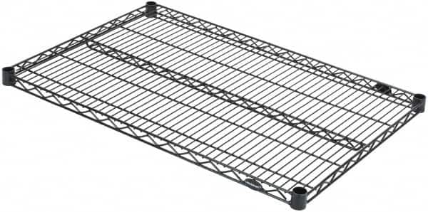Value Collection - 36" Wide, 1.19" High, Open Shelving Accessory/Component - Black Powder Finish, 24" Deep, Use with NuLine Units - Americas Industrial Supply