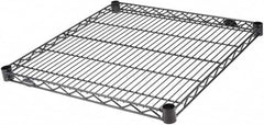 Value Collection - 24" Wide, 1.19" High, Open Shelving Accessory/Component - Black Powder Finish, 24" Deep, Use with NuLine Units - Americas Industrial Supply