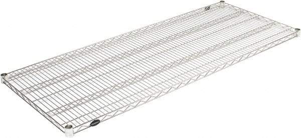 Value Collection - 60" Wide, 1.19" High, Open Shelving Accessory/Component - Stainless Steel Finish, 24" Deep, Use with NuLine Units - Americas Industrial Supply
