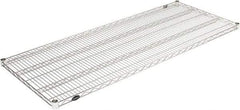Value Collection - 60" Wide, 1.19" High, Open Shelving Accessory/Component - Stainless Steel Finish, 24" Deep, Use with NuLine Units - Americas Industrial Supply