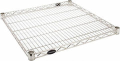 Value Collection - 24" Wide, 1.19" High, Open Shelving Accessory/Component - Stainless Steel Finish, 24" Deep, Use with NuLine Units - Americas Industrial Supply
