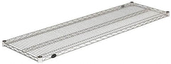 Value Collection - 60" Wide, 1.19" High, Open Shelving Accessory/Component - Stainless Steel Finish, 18" Deep, Use with NuLine Units - Americas Industrial Supply