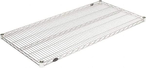 Value Collection - 42" Wide, 1.19" High, Open Shelving Accessory/Component - Chrome Finish, 24" Deep, Use with NuLine Units - Americas Industrial Supply