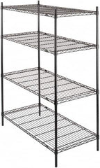 Value Collection - 4 Shelf Wire Shelving - Starter Unit - 36" Wide x 24" Deep x 63" High, - Americas Industrial Supply