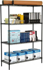 Value Collection - 4 Shelf Wire Shelving Unit - 72" Wide x 24" Deep x 63" High, - Americas Industrial Supply