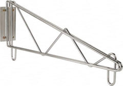 Value Collection - 2-1/2" Wide, 9" High, Open Shelving End Wall Bracket - 14" Deep, Use with NuLine Units - Americas Industrial Supply