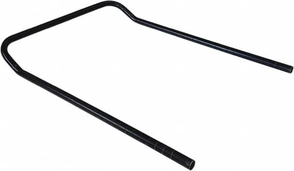 Value Collection - 24" Wide, 34" High, Open Shelving U-Shaped Handle - Black Powder Finish, 4" Deep, Use with NuLine Units - Americas Industrial Supply