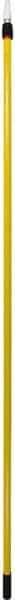 Remco - 187 x 1-1/4" Aluminum Squeegee Handle - European Threaded Connection, Yellow, Telescoping - Americas Industrial Supply