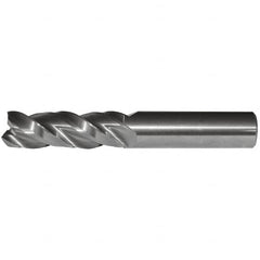 Kennametal - 5/8", 1-5/8" LOC, 5/8" Shank Diam, 3-1/2" OAL, 3 Flute, Solid Carbide Square End Mill - Single End, Uncoated, Spiral Flute, 38° Helix, Centercutting, Right Hand Cut, Right Hand Flute - Americas Industrial Supply