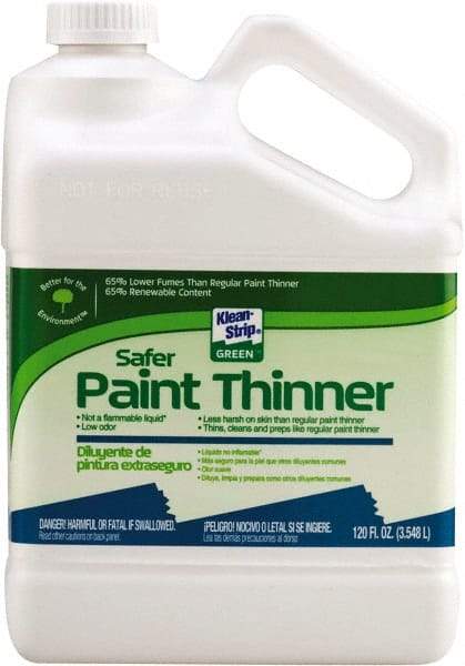 Klean-Strip - 1 Gal Paint Thinner - 276 gL VOC Content, Comes in Plastic Can - Americas Industrial Supply