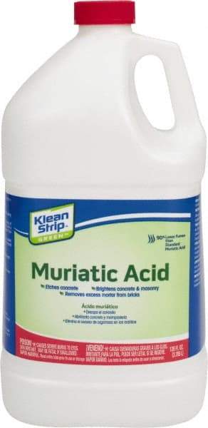 Klean-Strip - 1 Gal Muriatic Acid - 0 gL VOC Content, Comes in Plastic Can - Americas Industrial Supply