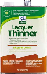 Klean-Strip - 1 Gal Lacquer Thinner - 789 gL VOC Content, Comes in Metal Can - Americas Industrial Supply