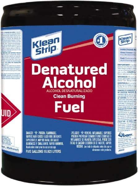 Klean-Strip - 5 Gal Denatured Alcohol - 790 gL VOC Content, Comes in Metal Can - Americas Industrial Supply