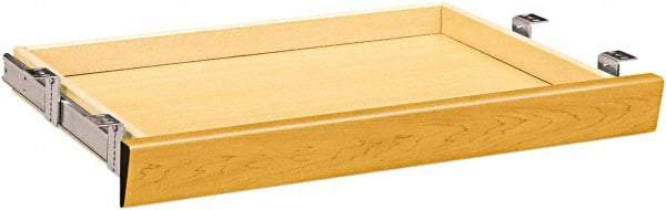 Hon - Laminate Center Drawer Desk with Center Drawer - 29.88" Wide x 24" Deep x 3" High, Harvest Gold - Americas Industrial Supply