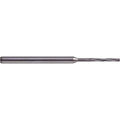 Chucking Reamer: 0.0441″ Dia, 1.9685″ OAL, 0.7087″ Flute Length, Straight Shank, Solid Carbide 4 Flute, RH