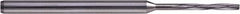 Hertel - #68 Solid Carbide 4 Flute Chucking Reamer - Spiral Flute, 3mm Straight Shank, 7mm Flute Length, 50mm OAL - Americas Industrial Supply