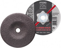 PFERD - 46 Grit, 7" Wheel Diam, Type 27 Depressed Center Wheel - Aluminum Oxide - Americas Industrial Supply