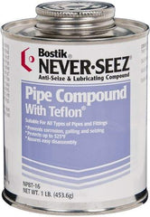 Bostik - 1 Lb Can High Temperature Anti-Seize Lubricant - With PTFE, -297 to 1,800°F, Off-White, Water Resistant - Americas Industrial Supply