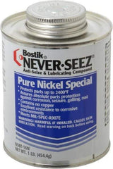 Bostik - 1 Lb Can Extreme Pressure, High Temperature Anti-Seize Lubricant - Nickel, -297 to 2,400°F, Silver Colored, Water Resistant - Americas Industrial Supply