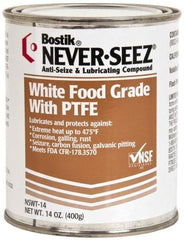 Bostik - 14 oz Can High Temperature Anti-Seize Lubricant - With PTFE, -5 to 475°F, White, Food Grade, Water Resistant - Americas Industrial Supply