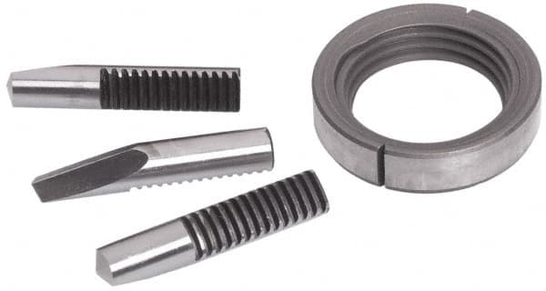 Accupro - Drill Chuck Jaw and Nut Unit - For Use with 1/2 Medium Duty Drill Chucks - Exact Industrial Supply