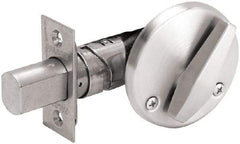 Falcon - 1-3/8 to 1-3/4" Door Thickness, Satin Chrome Finish, Keyless / Outside Rose Deadbolt - Americas Industrial Supply