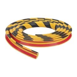 PRO-SAFE - Flexible Polyurethane Foam Type A Corner Guard - Yellow/Black - Americas Industrial Supply