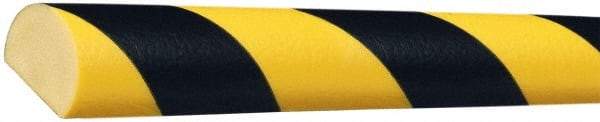 PRO-SAFE - Flexible Polyurethane Foam Type C Wall/Surface Protector - Yellow/Black - Americas Industrial Supply