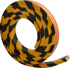 PRO-SAFE - Flexible Polyurethane Foam Type D Wall/Surface Protector - Yellow/Black - Americas Industrial Supply