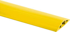 Hubbell Wiring Device-Kellems - 1 Channel, 25 Ft Long, 1/2" Max Compatible Cable Diam, Yellow PVC On Floor Cable Cover - 3" Overall Width x 3/4" Overall Height, 3/4" Channel Width x 1/2" Channel Height - Americas Industrial Supply