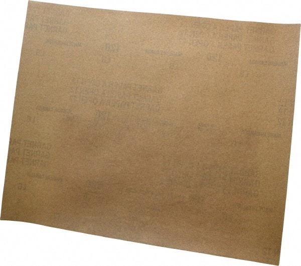 Norton - 120 Grit, Garnet Sanding Sheet - 11" Long x 9" Wide, Fine Grade, A Weighted Paper Backing - Americas Industrial Supply
