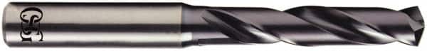 OSG - 15.87mm 140° Solid Carbide Screw Machine Drill Bit - WD1 Finish, 65mm Flute Length, 115mm OAL - Americas Industrial Supply