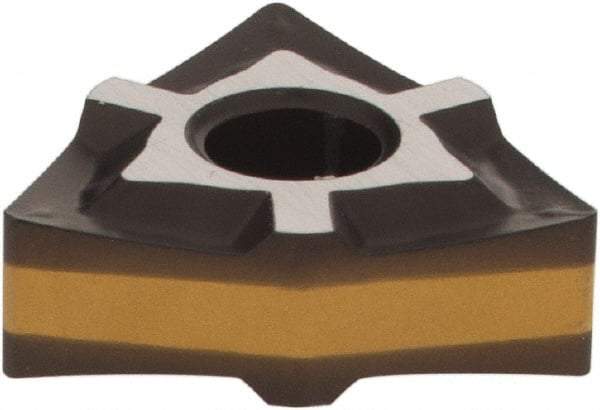 Iscar - WNMG3-1 PP Grade IC8250 Carbide Turning Insert - TiCN/Al2O3/TiN Finish, 80° Trigon, 3/8" Inscr Circle, 5/32" Thick, 1/64" Corner Radius - Americas Industrial Supply