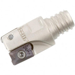 Iscar - 3/4" Cut Diam, 0.39" Max Depth of Cut, 0.96" OAL, Indexable Square Shoulder End Mill - HM90 AP.. 1003.. Inserts, T12 Modular Connection, 90° Lead Angle, Series Heli2000, Multimaster - Americas Industrial Supply