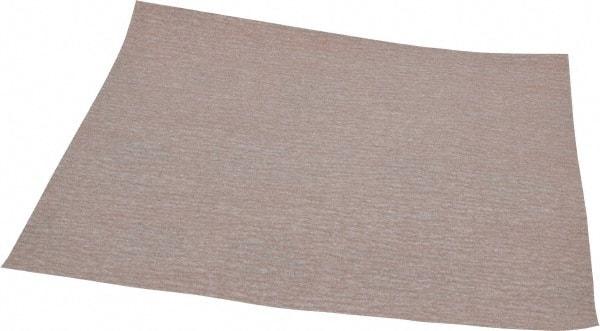 Norton - 240 Grit, Aluminum Oxide Sanding Sheet - 11" Long x 9" Wide, Very Fine Grade, B Weighted Paper Backing - Americas Industrial Supply
