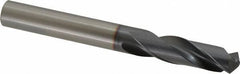 OSG - 11.99896mm 130° Spiral Flute Powdered Metal Screw Machine Drill Bit - TiCN Finish, Right Hand Cut, 51mm Flute Length, 108mm OAL, Standard Point, Straight Shank - Americas Industrial Supply