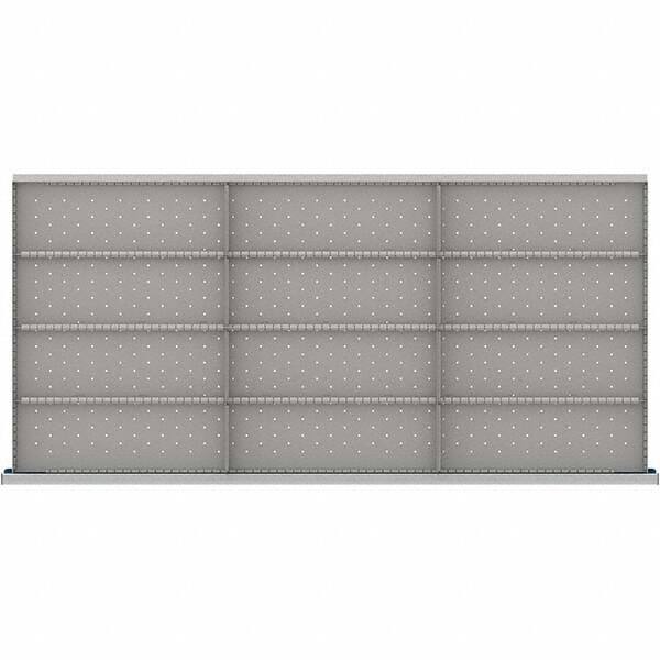 LISTA - 12-Compartment Drawer Divider Layout for 3.15" High Drawers - Americas Industrial Supply