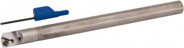 Iscar - 0.555" Min Bore Diam, 7" OAL, 1/2" Shank Diam, E-STFPR Indexable Boring Bar - TP.. 21.51 Insert, Screw Holding Method - Americas Industrial Supply