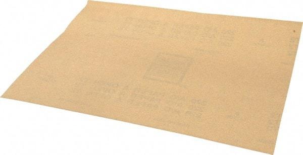 Norton - 220 Grit, Aluminum Oxide Sanding Sheet - 11" Long x 9" Wide, Very Fine Grade, A Weighted Paper Backing - Americas Industrial Supply