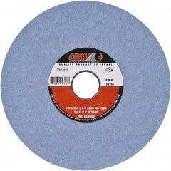 Camel Grinding Wheels - 8" Diam x 1-1/4" Hole x 3/4" Thick, J Hardness, 60 Grit Surface Grinding Wheel - Aluminum Oxide, Type 5, Medium Grade, Vitrified Bond, One-Side Recess - Americas Industrial Supply
