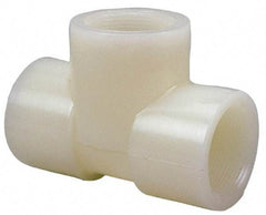 NIBCO - 1-1/2" PVDF Plastic Pipe Tee - Schedule 80, FIPT x FIPT x FIPT End Connections - Americas Industrial Supply