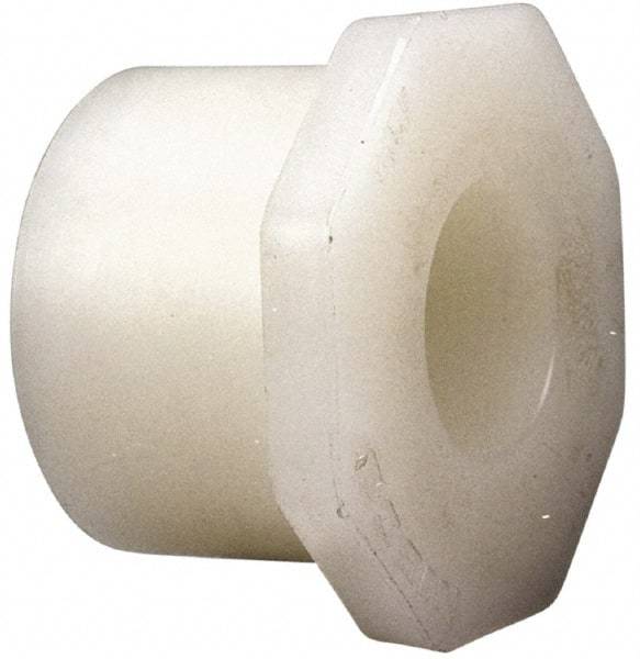 NIBCO - 2 x 1" PVDF Plastic Pipe Flush Socket Reducer Bushing - Schedule 80, SPIG x S End Connections - Americas Industrial Supply