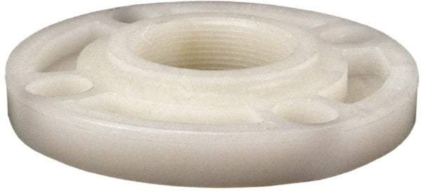 NIBCO - 2" Pipe, 6" OD, PVDF Threaded Pipe Flange - Schedule 80, Natural - Americas Industrial Supply