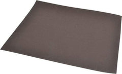 Made in USA - 320 Grit, Aluminum Oxide Sanding Sheet - 11" Long x 9" Wide, Extra Fine Grade, J Weighted Cloth Backing - Americas Industrial Supply