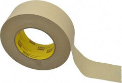 3M - 2" Wide x 60 Yd Long Tan Paper Masking Tape - Series 231, 7.6 mil Thick, 28 In/Lb Tensile Strength - Americas Industrial Supply