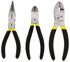 Stanley - 3 Piece Plier Set - Comes in Display Card - Americas Industrial Supply
