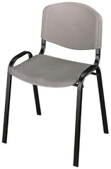 Safco - Charcoal Stackinging Chair - 21 Inch Wide x 18 Inch Deep x 7 Inch High - Americas Industrial Supply