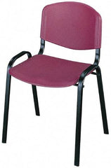 Safco - Burgundy Stackinging Chair - 21 Inch Wide x 18 Inch Deep x 7 Inch High - Americas Industrial Supply